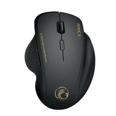 Wireless Mouse iMICE 6G Gaming Mouse1600dpi 2.4GHz Black