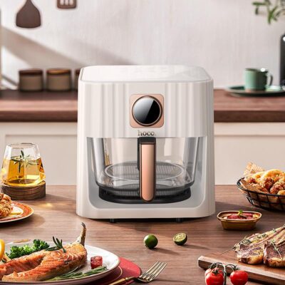 HOCO HJD15A KITCHEN ELECTRIC AIR FRYER, 1000W, 4.5lt, BEIGE Home NEW RECEIPTS HOCO HJD15A KITCHEN ELECTRIC AIR FRYER, 1000W, 4.5lt, BEIGE